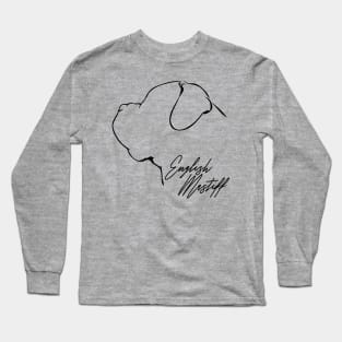 Proud English Mastiff profile dog lover Long Sleeve T-Shirt